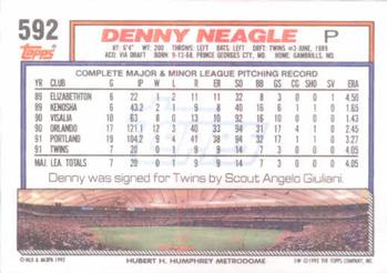Denny Neagle  baseball card collectible - Main Image 2