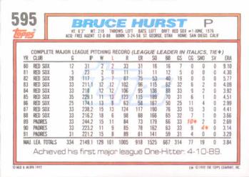 Bruce Hurst  baseball card collectible - Main Image 2