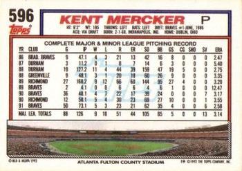 Kent Mercker  baseball card collectible - Main Image 2