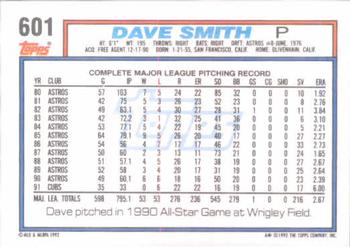 Dave Smith  baseball card collectible - Main Image 2