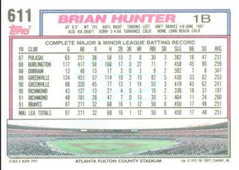 Brian Hunter  baseball card collectible - Main Image 2