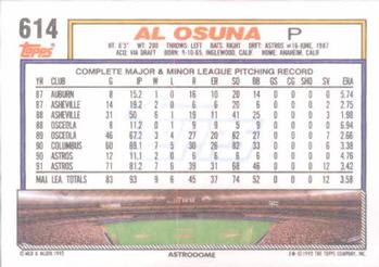 Al Osuna  baseball card collectible - Main Image 2