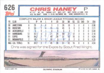 Chris Haney  baseball card collectible - Main Image 2