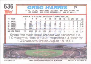 Greg Harris  baseball card collectible - Main Image 2