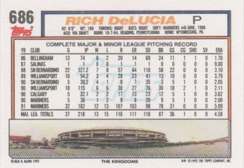 Rich DeLucia  baseball card collectible - Main Image 2