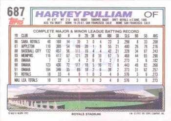 Harvey Pulliam  baseball card collectible - Main Image 2