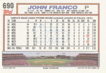 John Franco  baseball card collectible - Main Image 2