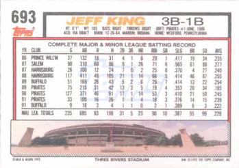 Jeff King  baseball card collectible - Main Image 2