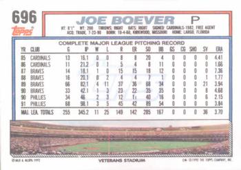 Joe Boever  baseball card collectible - Main Image 2