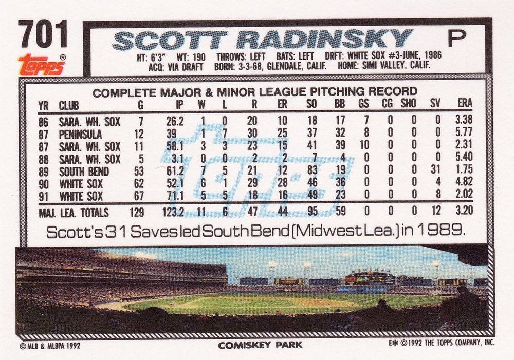 Scott Radinsky  baseball card collectible - Main Image 2