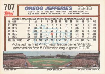 Gregg Jefferies  baseball card collectible - Main Image 2