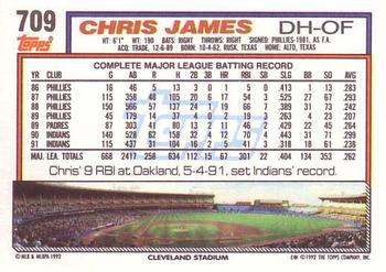 Chris James  baseball card collectible - Main Image 2