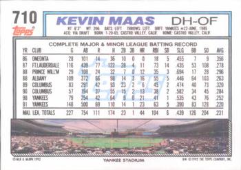 Kevin Maas  baseball card collectible - Main Image 2