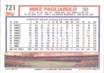 Mike Pagliarulo  baseball card collectible - Main Image 2