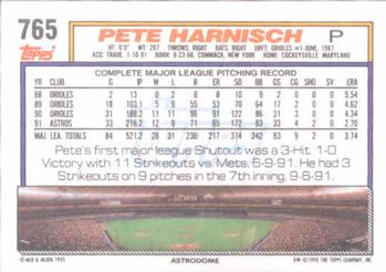 Pete Harnisch  baseball card collectible - Main Image 2