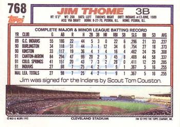Jim Thome  baseball card collectible - Main Image 2