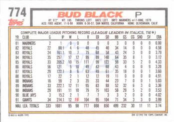 Bud Black  baseball card collectible - Main Image 2