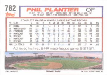 Phil Plantier  baseball card collectible - Main Image 2