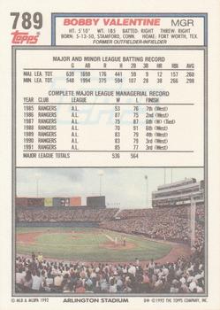 Bobby Valentine  baseball card collectible - Main Image 2