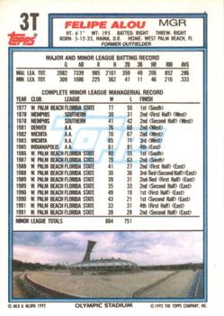 Felipe Alou  baseball card collectible - Main Image 2