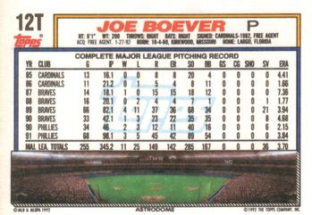 Joe Boever  baseball card collectible - Main Image 2