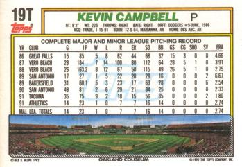 Kevin Campbell  baseball card collectible - Main Image 2