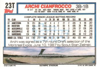 Archi Cianfrocco  baseball card collectible - Main Image 2
