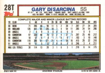 Gary DiSarcina  baseball card collectible - Main Image 2