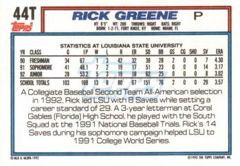 Rick Greene  baseball card collectible - Main Image 2