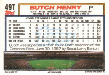 Butch Henry  baseball card collectible - Main Image 2