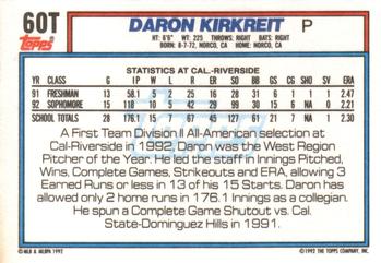 Daron Kirkreit  baseball card collectible - Main Image 2