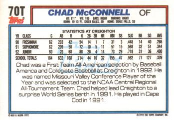 Chad McConnell  baseball card collectible - Main Image 2