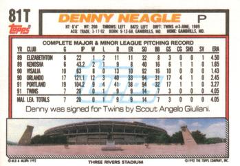 Denny Neagle  baseball card collectible - Main Image 2