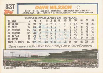 Dave Nilsson  baseball card collectible - Main Image 2