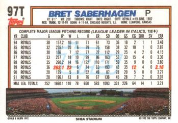 Bret Saberhagen  baseball card collectible - Main Image 2
