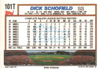 Dick Schofield  baseball card collectible - Main Image 2