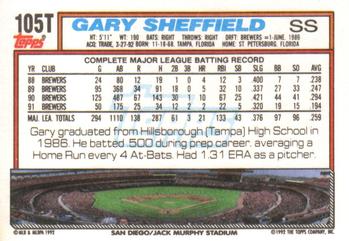 Gary Sheffield  baseball card collectible - Main Image 2