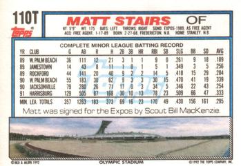 Matt Stairs  baseball card collectible - Main Image 2
