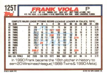 Frank Viola  baseball card collectible - Main Image 2