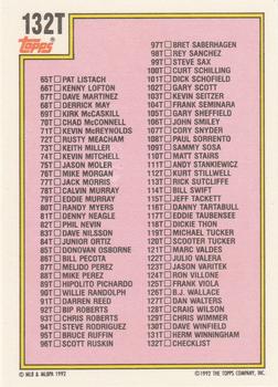 Checklist: 1T-132T  baseball card collectible - Main Image 2