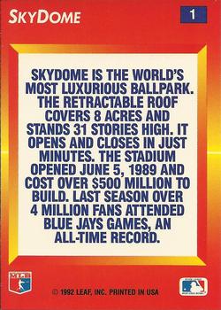 SkyDome  baseball card collectible - Main Image 2