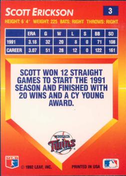 Scott Erickson  baseball card collectible - Main Image 2