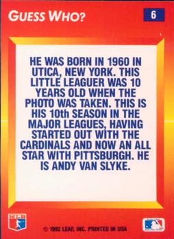 Andy Van Slyke  baseball card collectible - Main Image 2