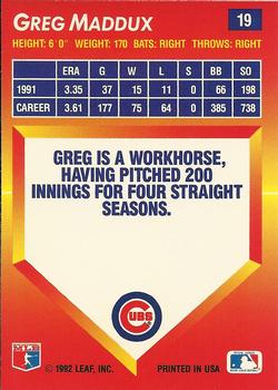 Greg Maddux  baseball card collectible - Main Image 2