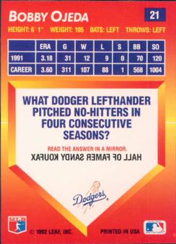 Bobby Ojeda  baseball card collectible - Main Image 2