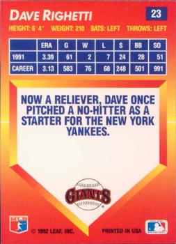 Dave Righetti  baseball card collectible - Main Image 2