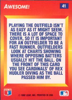Rex Hudler  baseball card collectible - Main Image 2