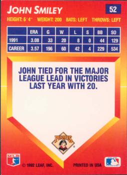 John Smiley  baseball card collectible - Main Image 2