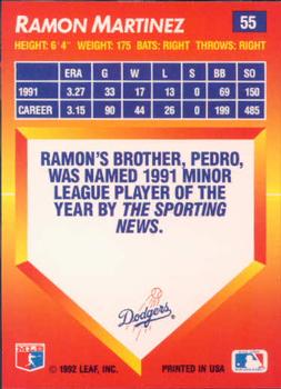 Ramon Martinez  baseball card collectible - Main Image 2
