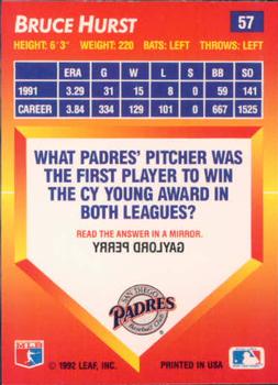 Bruce Hurst  baseball card collectible - Main Image 2